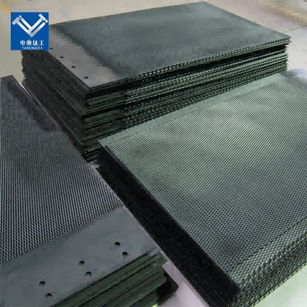 Titanium anode for amino acid production